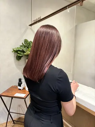 セミロング カラー ayanabyayala浦安店所属・Aimi🎀 @a1m1_xuのヘアスタイル