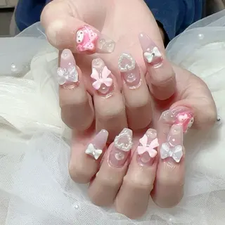 ネイル 🤍Lemode 長さだし専門🎀のネイルデザイン