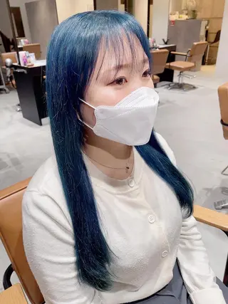 ロング カラー ヘアアレンジ メンズ 寺西 恵🪡🤍のヘアスタイル