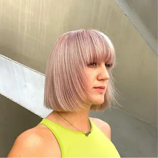 ショート カラー 🫧RYOグレージュ /透け感カラー🫧のヘアスタイル