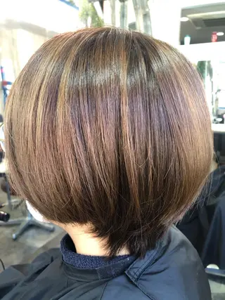 ショート カラー メンズパーマ/顔周り レイヤーカット/えののヘアスタイル