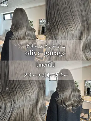 ロング カラー ブリーチモデル/ メンズパーマ/AMIのヘアスタイル