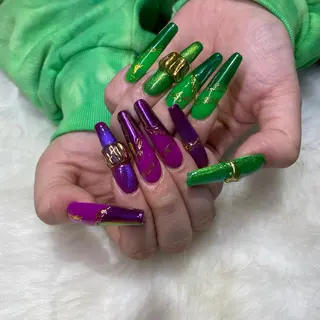 ネイル Amber21.所属・Nagahama Akariのネイルデザイン