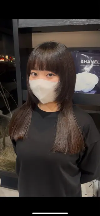 ロング 寺島 理菜のヘアスタイル