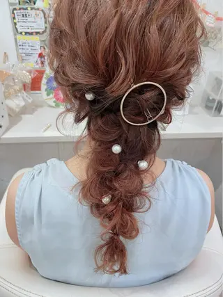 ロング ヘアアレンジ セットサロン      ラフテル所属・大阪/ヘアアレンジ /似合わせset💐のヘアスタイル