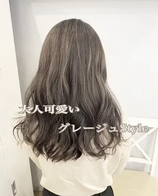 セミロング カラー パーマ ヘアアレンジ メンズ キッズ ネイル マツエク・マツパ 新宿駅近♡友達とOK 🦋W -ワット -のヘアスタイル