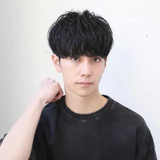 ショート パーマ メンズ 田原 慎也のヘアスタイル