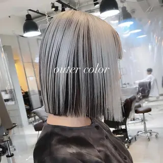 ミディアム カラー 💜ハイトーン💛 マジカルかいちゃんのヘアスタイル