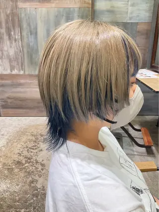 ショート カラー 髙橋紋菜🍏 イオンモール名取2階のヘアスタイル