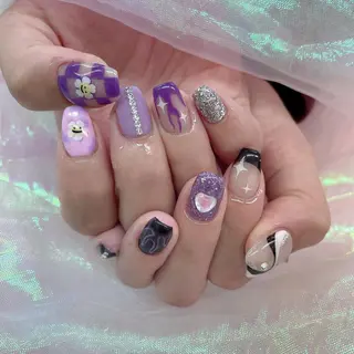 ネイル 🦋ネイルサロン ブラン🌈ゆりのネイルデザイン