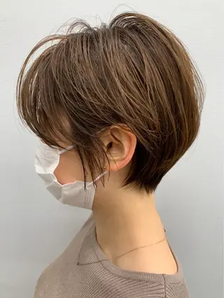 ショート カラー 京都レイヤーカット/ 縮毛矯正/羽柴りくのヘアスタイル