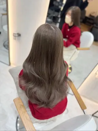 ロング 韓国ヘア🩶侑矢 艶髪透明感/福岡のヘアスタイル