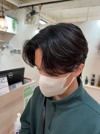 ミディアム パーマ メンズ メンズカットパーマ ✂️ JOYAのヘアスタイル