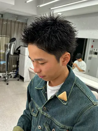 メンズ 🍐シャドウパーマ メンズ特化/守岡🍐のヘアスタイル