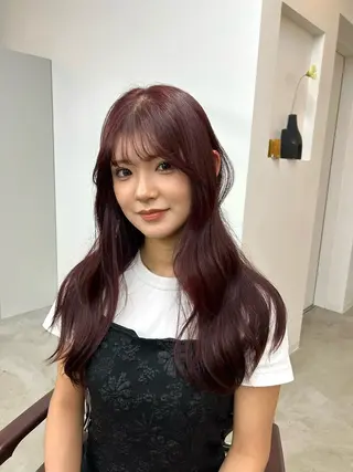 ロング カラー 大阪梅田/ イマムラミヅキのヘアスタイル