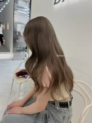 カラー 透ける透明感カラー 🤍anju🎀のヘアスタイル