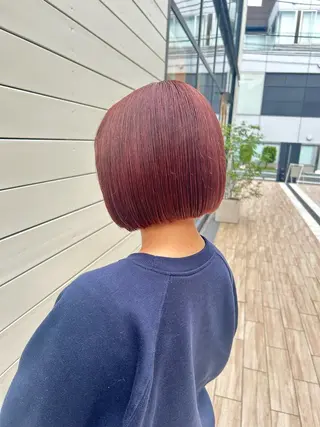 ショート カラー ヘアアレンジ yuka .のヘアスタイル