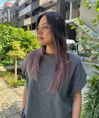 ロング 森本 笑のヘアスタイル