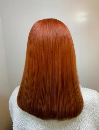 ロング ブリーチ毛対応酸性 ストレート🌈サキのヘアスタイル