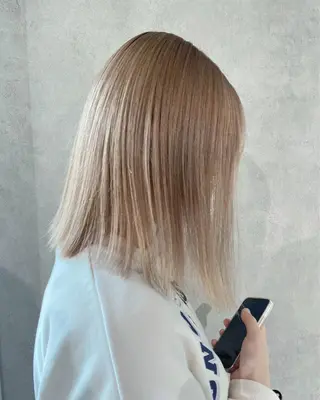 ミディアム カラー ダブルカラー ブリーチ/kaitoのヘアスタイル