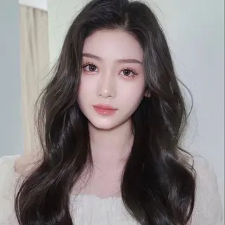 ロング カラー 韓国風暗髪ヘア🤍 🫧MIREIのヘアスタイル