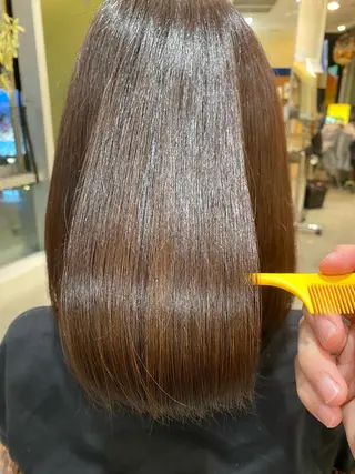 ミディアム 縮毛矯正の達人呉 大和のヘアスタイル