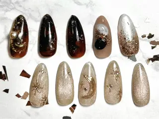 セミロング Bonheur 【ボヌール】のネイルデザイン