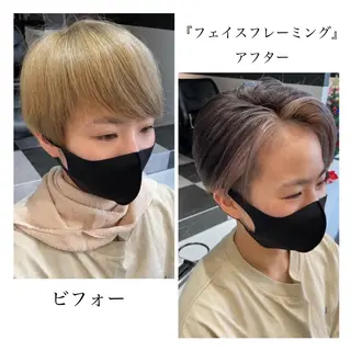 ショート カラー メンズヘア特化 崎田 成人のヘアスタイル