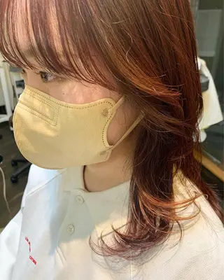 セミロング カラー DiMPlE  ディンプル所属・🌸スタイリスト 山浦美恵のヘアスタイル