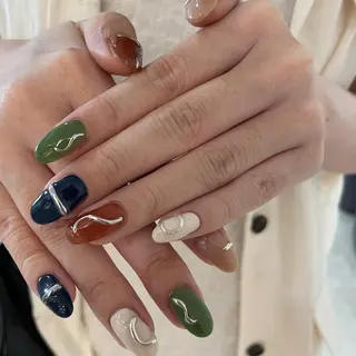 ネイル ゆびノさき茨木店 ニュアンス/アートのネイルデザイン