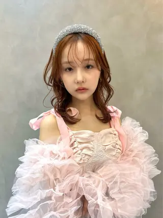 ミディアム このか🕊️ベージュ /グレージュ/カットのヘアスタイル