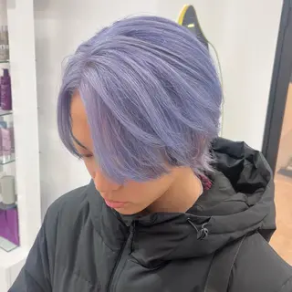 ショート カラー メンズ 𝐠𝐢𝐫𝐥𝐲 𝐦𝐨𝐝𝐞🖤のヘアスタイル