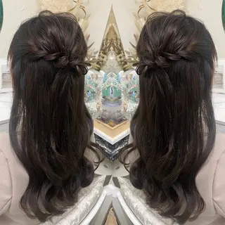 ロング ヘアアレンジ Jammming🌺 ここあ/ヘアメサロンのヘアスタイル