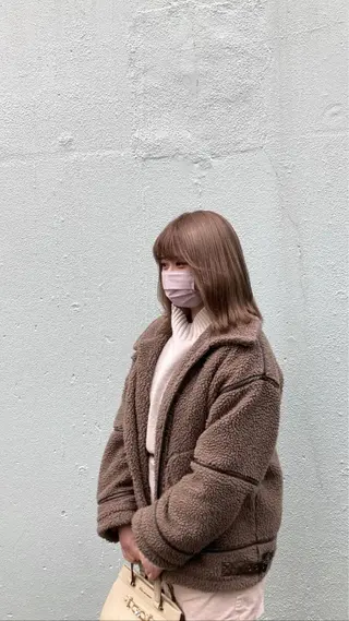 ミディアム カラー 前川 華恋 / room3のヘアスタイル