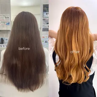 ロング ダブルカラー/ブリ ーチ🪽minoriのヘアスタイル