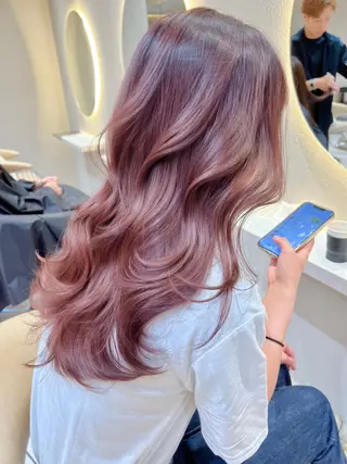 ロング カラー レイヤーカット/ 顔周り 五島巨幹のヘアスタイル