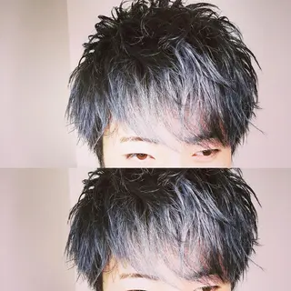 ショート カラー メンズ メンズヘア特化 崎田 成人のヘアスタイル