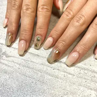 ミディアム カラー パーマ ヘアアレンジ メンズ キッズ ネイル マツエク・マツパ アイブロウ 今福鶴見ネイル 8(ｴｲﾄ)のネイルデザイン