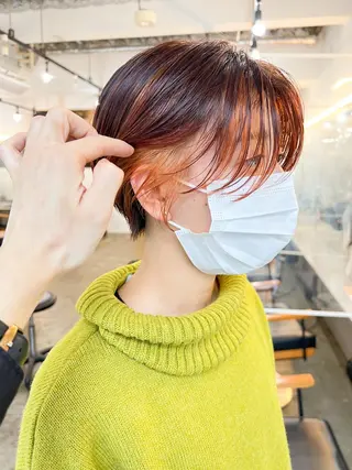 ショート カラー レイヤーカット/ 火ノ見🪡のヘアスタイル