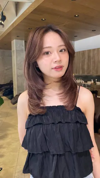 セミロング ボブ／レイヤーモデル 募集中🫧ゆい🧴のヘアスタイル