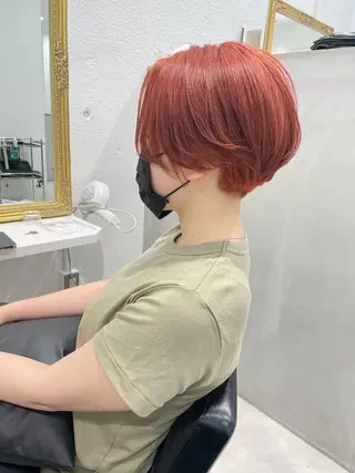 ショート カラー パーマ ヘアアレンジ chill所属・福冨 まゆのヘアスタイル