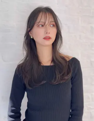 セミロング カラー ヘアアレンジ 前髪顔まわりカット 🌈中村海聖のヘアスタイル