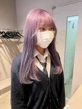 セミロング カラー ヘアアレンジ neon hair所属・🩵 JURI🩵のヘアスタイル