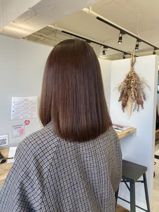 ミディアム カラー MIREI /韓国風 /大阪美容室のヘアスタイル
