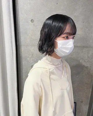 ショート パーマ ボブパーマコテ巻き風 パーマNo1深江秀平のヘアスタイル