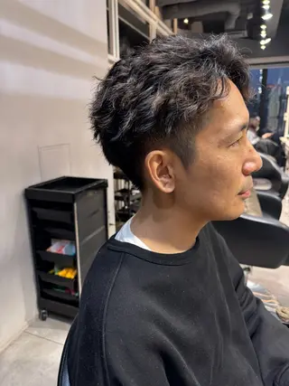 ショート パーマ メンズ Dxxxx III所属・女性目線の大人 メンズ*Ayakaのヘアスタイル