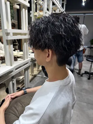 ミディアム パーマ メンズ Dxxxx III所属・女性目線の大人 メンズ*Ayakaのヘアスタイル