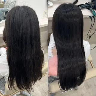 ロング 髪質改善/縮毛矯正 梅田茶屋町/西尾祐作のヘアスタイル
