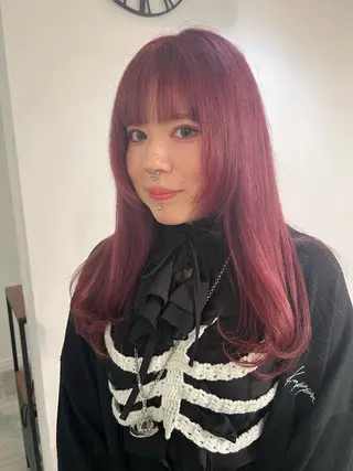 ロング カラー ケアブリーチ/ili 村上佳那多のヘアスタイル