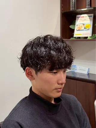ショート パーマ K-STYLE  HAIR  STUDIO  有楽町店所属・メンズパーマ特化/ 福田のヘアスタイル